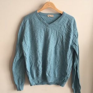 J. Crew Cotton-Cashmere V-Neck Sweater